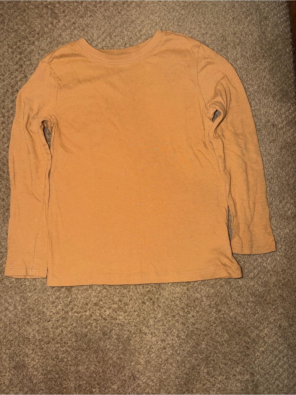Old Navy Kid’s Brown 100% Cotton Long-Sleeve Crewneck Tee - 5T